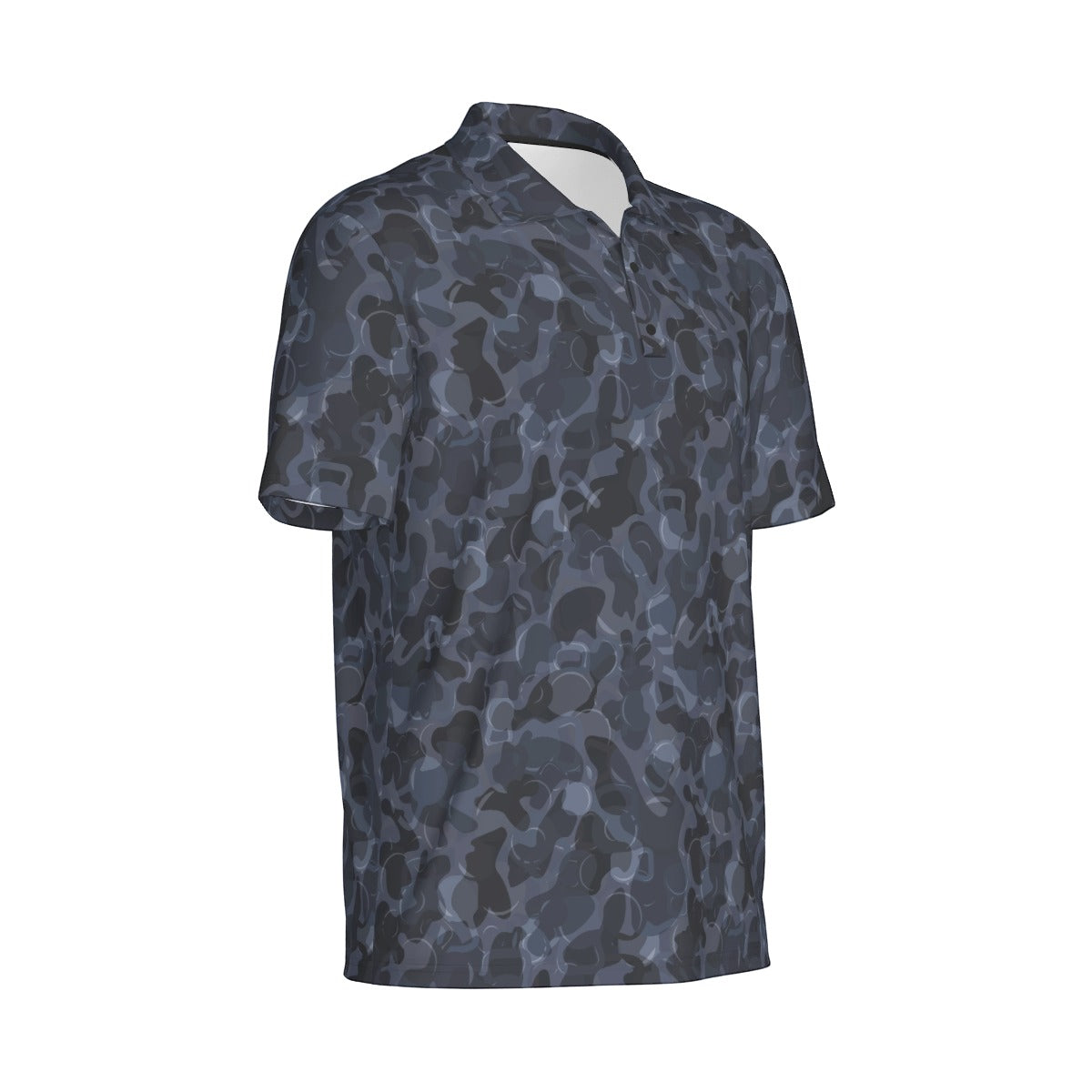 All-Over Print Men's Polo Collar Jersey