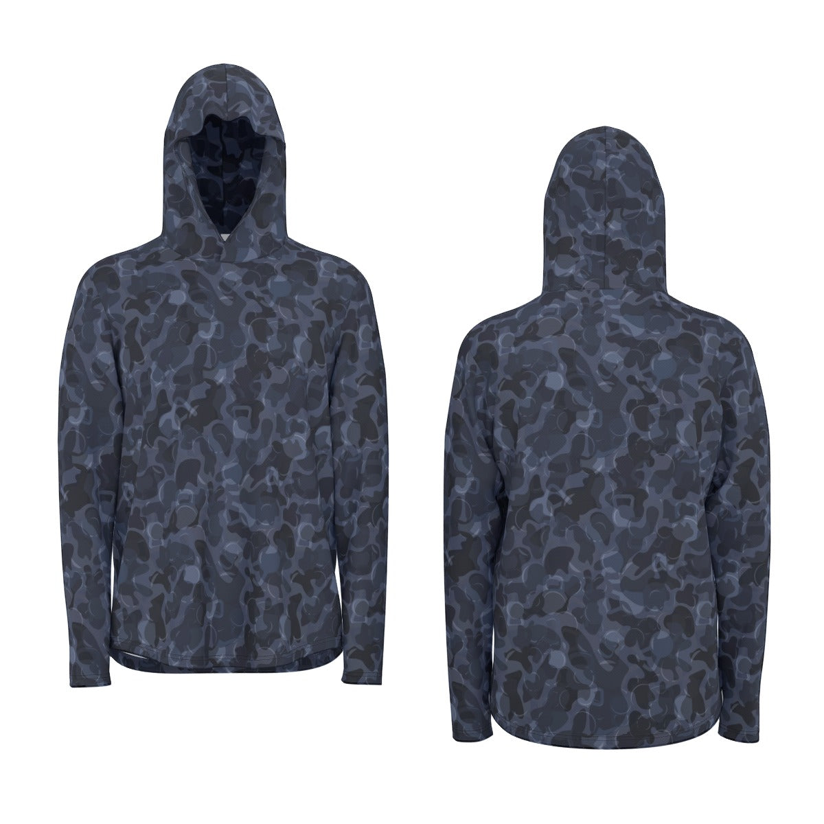 All-Over Print Men's Sunscreen Sports Hoodie With Thumb Holes
