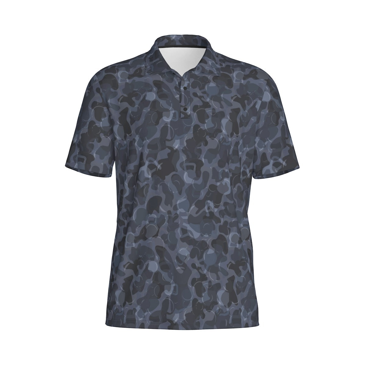 All-Over Print Men's Polo Collar Jersey