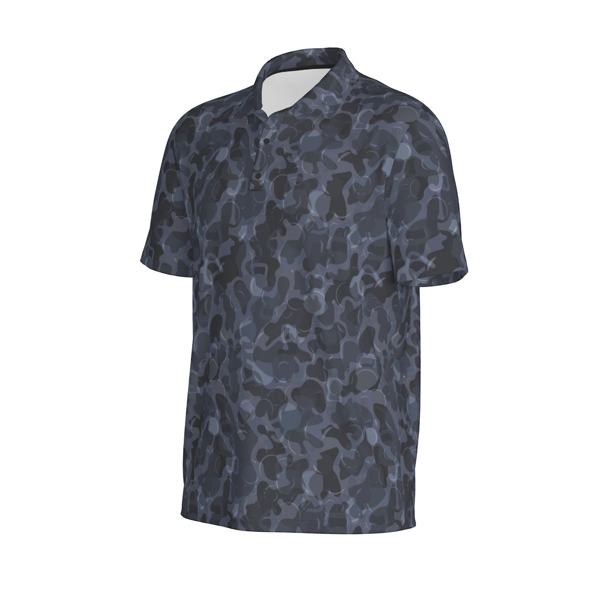 All-Over Print Men's Polo Collar Jersey