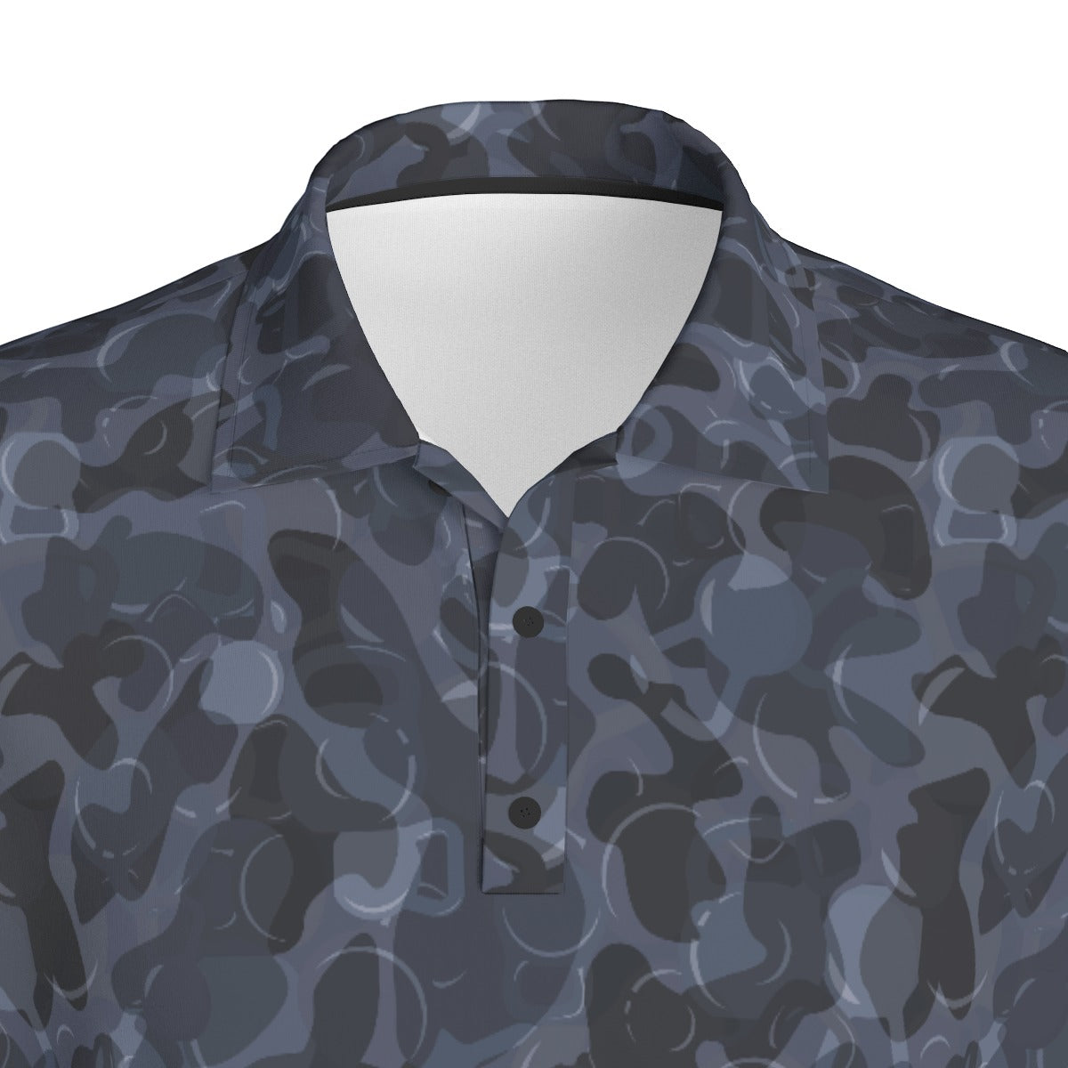 All-Over Print Men's Polo Collar Jersey
