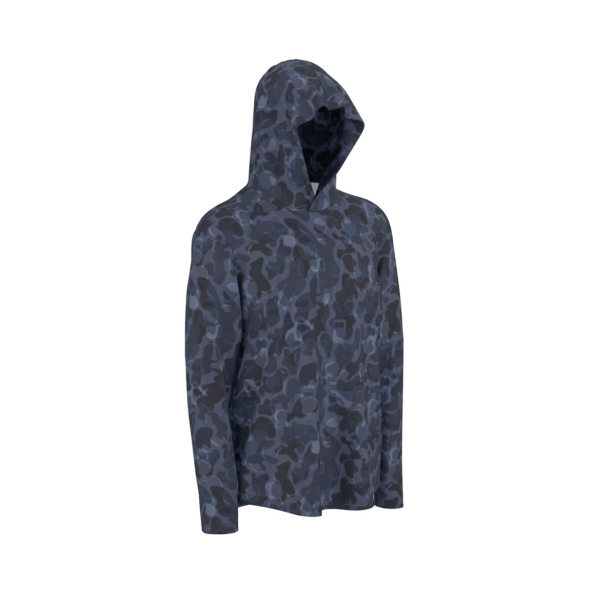 All-Over Print Men's Sunscreen Sports Hoodie With Thumb Holes