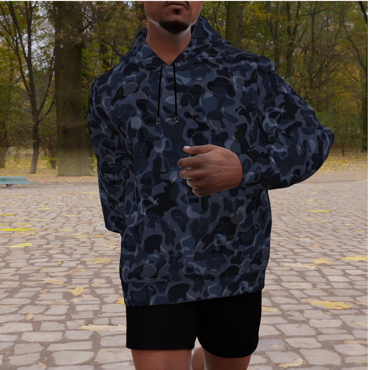 All-Over Print Men's Heavy Fleece Raglan Hoodie