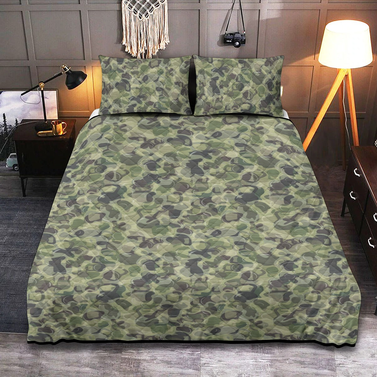Quilt & Pillow Cases With Edge-wrapping Strips